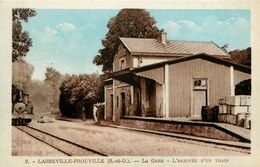 Labbeville Frouville * La Gare * L'arrivée D'un Train * Ligne Chemin De Fer Val D'oise - Andere & Zonder Classificatie