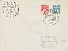 DANEMARK 1951 SERIE COURANTE - OBLITERATION BREDSTEN - Franking Machines (EMA)