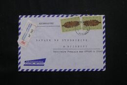 GRECE - Enveloppe En Recommandé De Athènes Pour Djibouti En 1969 - L 71809 - Storia Postale