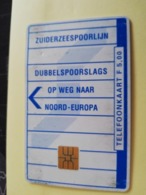 NETHERLANDS  ADVERTISING CHIPCARD HFL 5,00CRD 198 ZUIDERZEE SPOORLIJN     Fine Used   ** 3171** - Privadas