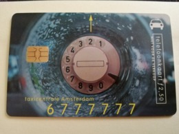NETHERLANDS  ADVERTISING CHIPCARD HFL 2,50 CRD 232 TAXI CENTRALE AMSTERDAM      Fine Used   ** 3174 ** - Privé