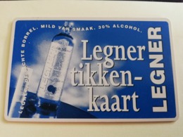 NETHERLANDS  ADVERTISING CHIPCARD HFL 2,50 CRE 388 LEGNER TIKKEN KAART         Fine Used   ** 3180** - Privé