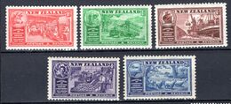 1936 - NUOVA ZELANDA  -  Mi.  Nr. 226/230  - LH - (K-EA.28) - Unused Stamps