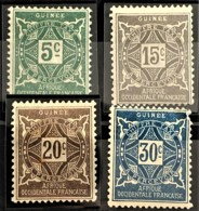 GUINÉE FRANCAISE 1905 - MLH - YT 1-4 - Chiffre Taxe - Unused Stamps