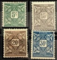 GUINÉE FRANCAISE 1905 - MLH - YT 1-4 - Chiffre Taxe - Nuovi