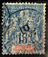 GUINÉE FRANCAISE 1892 - Canceled - YT 6 - 15c - Gebraucht