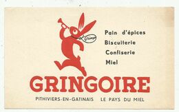 Buvard Pain D'épices Gringoire .  Pithiviers En Gatinais (45- Loiret) Le Pays Du Miel - Honigkuchen-Lebkuchen