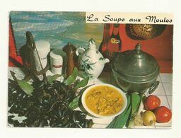 CARTE POSTALE NEUVE  RECETTE DE EMILIE BERNARD  LA SOUPE DE MOULES. - Küchenrezepte