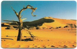 Namibia - Telecom Namibia - Tree In Desert, Chip Siemens S30, (Cn. NAEI Xxxx Xxxx, Dashed Ø), 10$, Used - Namibia