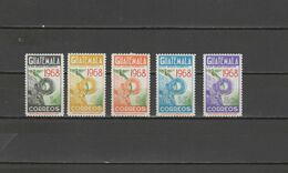 Guatemala 1968 Olympic Games Mexico Set Of 5 MNH - Estate 1968: Messico