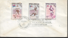Republica Dominicana - FDC - 1957 - XVI Jeux Olympiques Internationaux - Circulee - A1RR2 - Summer 1956: Melbourne