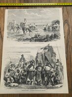 1872 ILL1 GRAVURE BUENOS AYRES PECHE DANS LA RIVIERE LA PLATA CONDUCTEURS DE CHARRETTES - Unclassified