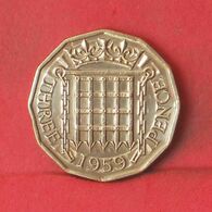 GREAT BRITAIN 3 PENCES 1959 -    KM# 900 - (Nº37718) - F. 3 Pence