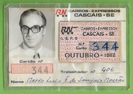 Cascais - Passe - Bilhete - Ticket - Billet - Rodoviária Nacional - Autocarro - Bus - Portugal - Europe
