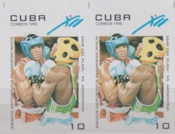 1995.272 CUBA MNH 1995 10c BOXING PANAMERICAN MAR DE PLATA GAMES ARGENTINA. - Imperforates, Proofs & Errors