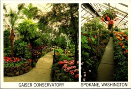 Washington Spokane Manito Park Gaiser Conservatory Interior - Spokane