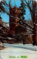 Michigan East Lansing Beaumont Tower In Winter Michigan State University - Lansing