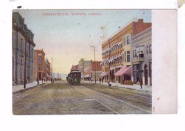 WINDSOR  Ontario Canada Ouellette Avenue Train Tram - Windsor