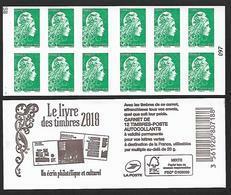 CARNET 12TP YSEULT YZ - TVP LV -  LE LIVRE DES TIMBRES 2018 - MENTION RG - NEUF - NON PLIE - Modern : 1959-…