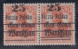 POLAND 1918 Warsaw Provisional Ovpt Fi 13 T.I B4 Mint Hinged - Unused Stamps