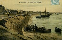 Gravelines * Le Grand Fort Philippe * Cpa Toilée Colorisée - Gravelines