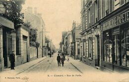 Clamart * 1904 * Rue De Paris * Imprimerie Papeterie G. GUEIGNEAU Au N°2 De La Rue * Commerce Magasin - Clamart