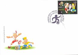 Ukraina 2012 Europa Fdc Cover FOOTBALL SPECIAL POSTMARK  (SETT200065) - Sonstige & Ohne Zuordnung