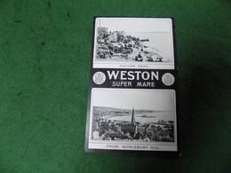 VINTAGE UK SOMERSET: WESTON Super MARE Crested Multiview B&w Milton - Weston-Super-Mare
