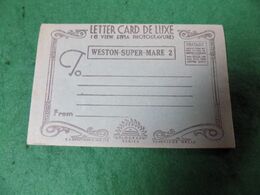 VINTAGE UK SOMERSET: WESTON Super MARE Letter Card Sepia Sweetman - Weston-Super-Mare