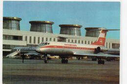 DC3326 - Postkarte Flugzeug Interflug Flughafen Leningrad TU134 - 1946-....: Era Moderna