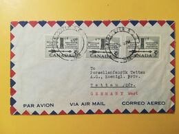 1958 BUSTA INTESTATA CANADA AIR MAIL BOLLO 200 ANNI ANNIVERSARY ASSEMBLEA ELETTA  ANNULLO OBLITERE' VANCOUVER - Lettres & Documents