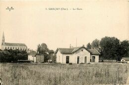 Graçay * La Gare * Ligne Chemin De Fer Du Cher - Graçay