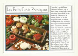 CARTE POSTALE  RECETTE DE CUISINE LES PETITS FARCIS PROVENCAUX. - Recipes (cooking)