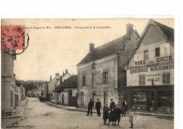 NOGENT  LE  ROI         //          COULOMBS     PERSPECTIVE DE LA GRANDE RUE    EPICERIE LEJEUNE - Nogent Le Roi