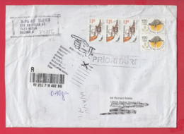 250316 / Bulgaria 2020 - 9.40 Lv. Mushroom SOFIA - USA RETOUR SENDER , UNCLAIMED - Lettres & Documents