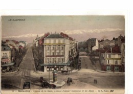 GRENOBLE   //        AVENUE DE LA GARE  ET AVENUE ALSACE LORRAINE  ET LES ALPES - Grenoble