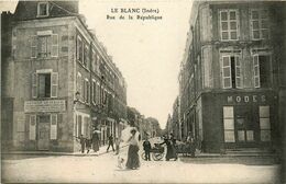 Le Blanc * Rue De La République * Société Générale Banque * Commerce Modes - Le Blanc