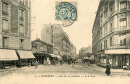 Asnières * Rue De La Station * Restaurant Du Cercle - Asnieres Sur Seine