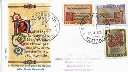 Fdc Roma: DIVINA COMMEDIA (1972); Viaggiata  AF_Roma - F.D.C.