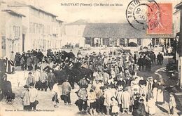 86-SAINT-SAUVANT- LE MARCHE AUX MULES - Andere & Zonder Classificatie