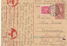 Hongrie Entier Postal Censurée  1941 Pour La France - Brieven En Documenten