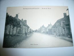 CPA 28 AUTELS VILLEVILLON ROUTE DE BROU RARE BELLE CARTE !! - Autres & Non Classés