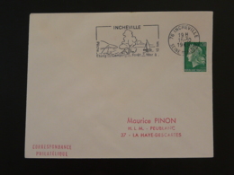 76 Seine Maritime Incheville Pêche Fishing 1969 - Flamme Sur Lettre Postmark On Cover - Mechanical Postmarks (Advertisement)