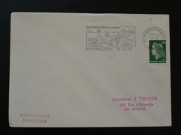 85 Vendée Noirmoutier Ski Nautique 1973 - Flamme Sur Lettre Postmark On Cover - Ski Náutico