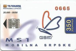 Bosnia (Serb Republic) 2000. Chip Card 350 UNITS 20.000-05/00 Low Tirage - Bosnien