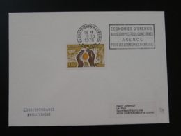94 Val De Marne Champigny Sur Marne économies D'énergie 1978 - Flamme Concordante Sur Lettre Postmark On Cover - Ohne Zuordnung