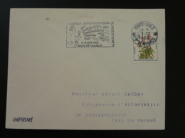 98 Monaco Congrès Plumes Et Duvets 1966 - Flamme Sur Lettre Postmark On Cover - Obliteraciones & Sellados Mecánicos (Publicitarios)