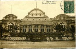 N°3731 R -cpa Vichy -l'entrée Du Casino- - Casino