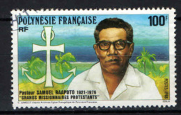 POLINESIA FRANCESE - 1988 - SAMUEL RAAPOTO: MISSIONARIO PROTESTANTE - USATO - Oblitérés