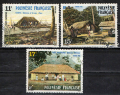 POLINESIA FRANCESE - 1988 - CASE TRADIZIONALI POLINESIANE - USATI - Oblitérés